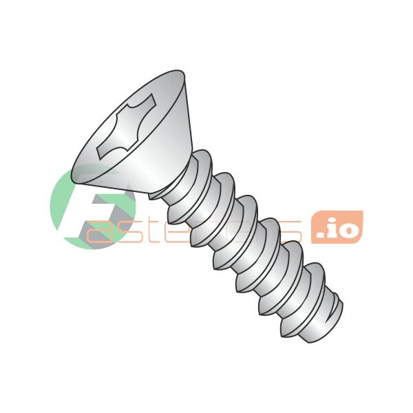 Newport Fasteners Self-Drilling Screw, #8 x 5/8 in, Plain 18-8 Stainless Steel Flat Head Phillips Drive, 5000 PK 489027 - main